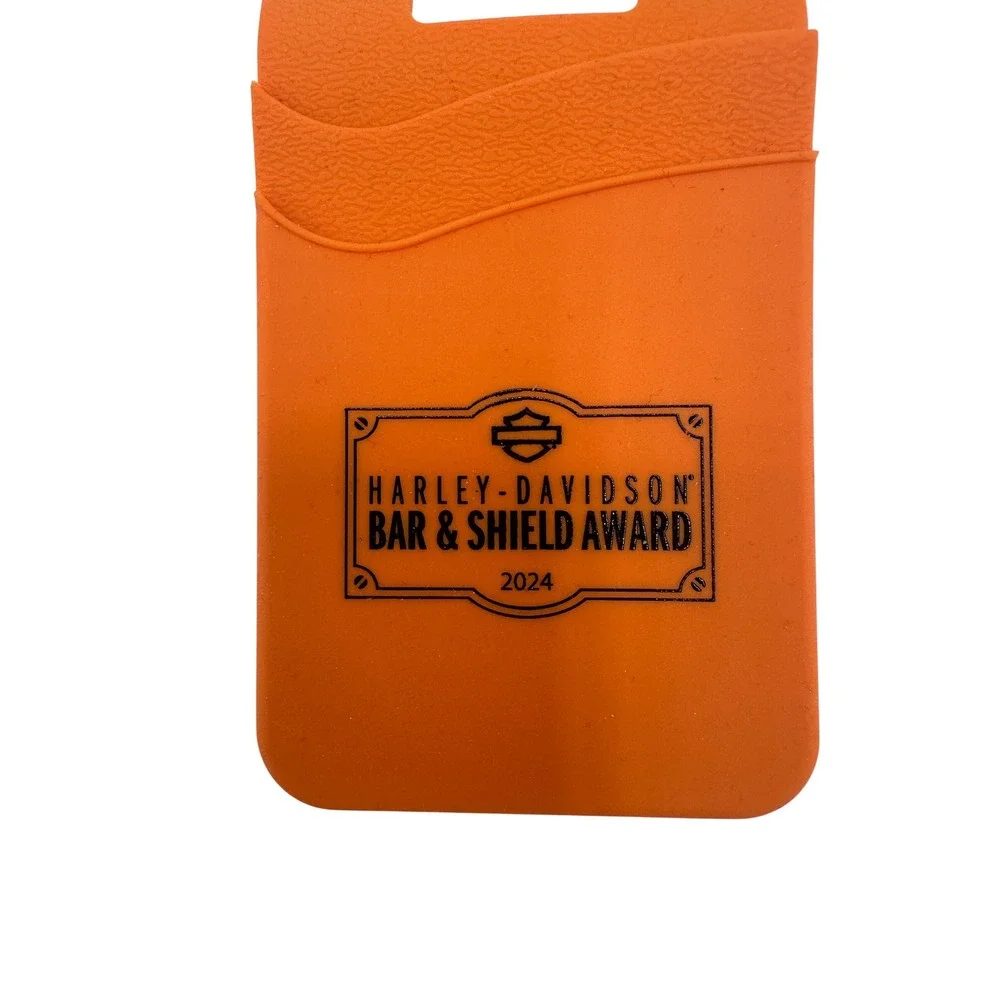 Harley-Davidson Phone Wallet Unisex OS Orange Bar & Shield Award 2024